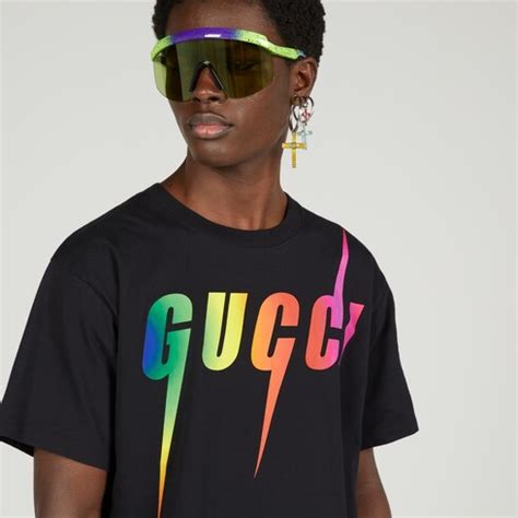 gucci t-shirt with blade print|Gucci t shirt vintage.